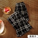 秋冬褲 格子褲 學生褲 高腰褲 寬松褲 直筒褲 格子 加絨褲 加厚 保暖 休閒褲 闊腿褲 百搭 薄款 夏季款-規格圖10