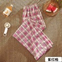 秋冬褲 格子褲 學生褲 高腰褲 寬松褲 直筒褲 格子 加絨褲 加厚 保暖 休閒褲 闊腿褲 百搭 薄款 夏季款-規格圖10