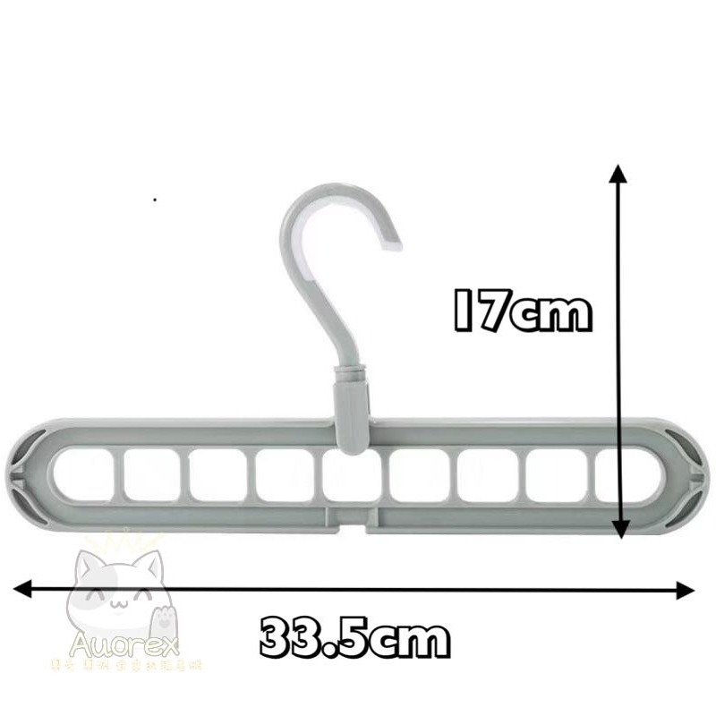 九孔衣架 旋轉衣架 橫豎兩用  衣架  魔術衣架 360度 曬衣神器 衣架 立體衣架 伸縮式衣架 多功能防滑衣架 衣架-細節圖3