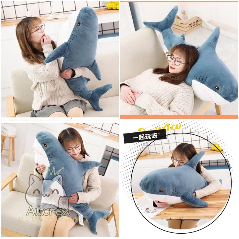 鯊魚抱枕 大鯊魚娃娃 鯊魚玩偶 160cm 鯊魚靠枕 公仔 娃娃玩偶 鯊魚長條 趴睡 靠腰 夾腿長枕 情人節 交換禮物-細節圖2