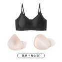 韓版 漫畫胸內衣 無痕內衣 背心式內衣 女內衣 小胸聚攏 顯大加厚 外擴 文胸罩 無鋼圈 可拆卸胸墊 肩帶可調-規格圖1