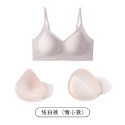 韓版 漫畫胸內衣 無痕內衣 背心式內衣 女內衣 小胸聚攏 顯大加厚 外擴 文胸罩 無鋼圈 可拆卸胸墊 肩帶可調-規格圖4