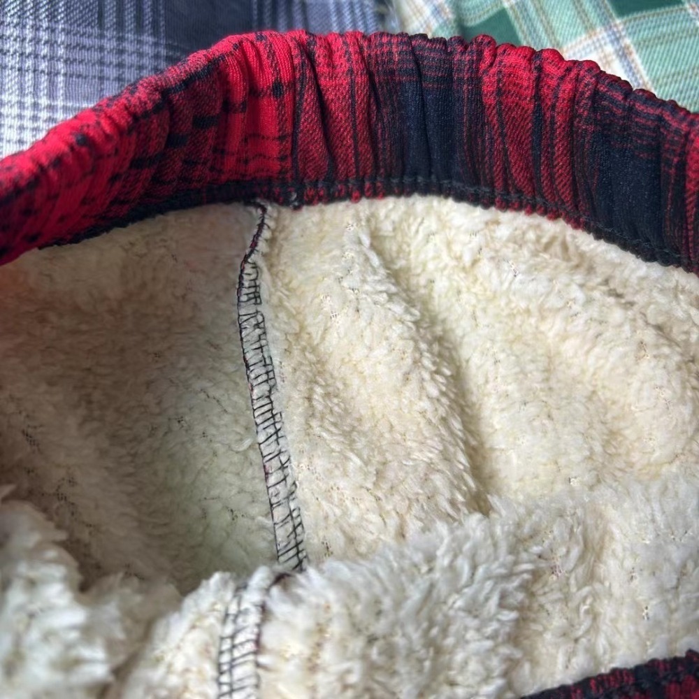 2024 新四色 秋冬褲 格子褲 學生褲 高腰褲 寬松褲 直筒褲 格子 加絨褲 加厚 保暖 休閒褲 闊腿褲 百搭-細節圖10