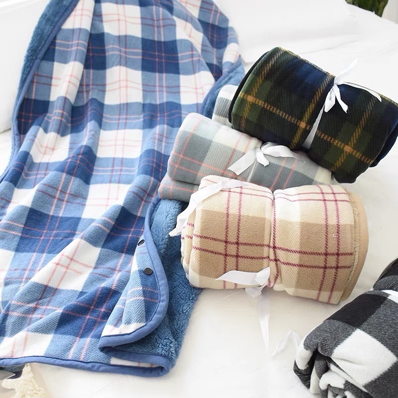 加大升級款 多功能雙層 披肩 毛毯 披肩毯 吸濕 發熱 保暖 蓋毯 懶人 毯 子 聖誕節 被子 交換禮物-細節圖11