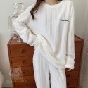 2023 秋冬 睡衣套裝 珊瑚絨 暖暖服 居家套裝 加厚 寬鬆 居家服 休閒套裝 網紅 睡衣套裝-規格圖3