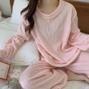 2023 秋冬 睡衣套裝 珊瑚絨 暖暖服 居家套裝 加厚 寬鬆 居家服 休閒套裝 網紅 睡衣套裝-規格圖5