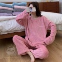 2023 秋冬 睡衣套裝 珊瑚絨 暖暖服 居家套裝 加厚 寬鬆 居家服 休閒套裝 網紅 睡衣套裝-規格圖6
