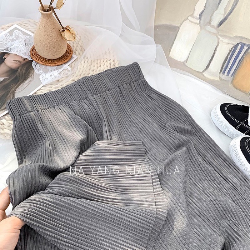 垂感灰色褲子-細節圖2