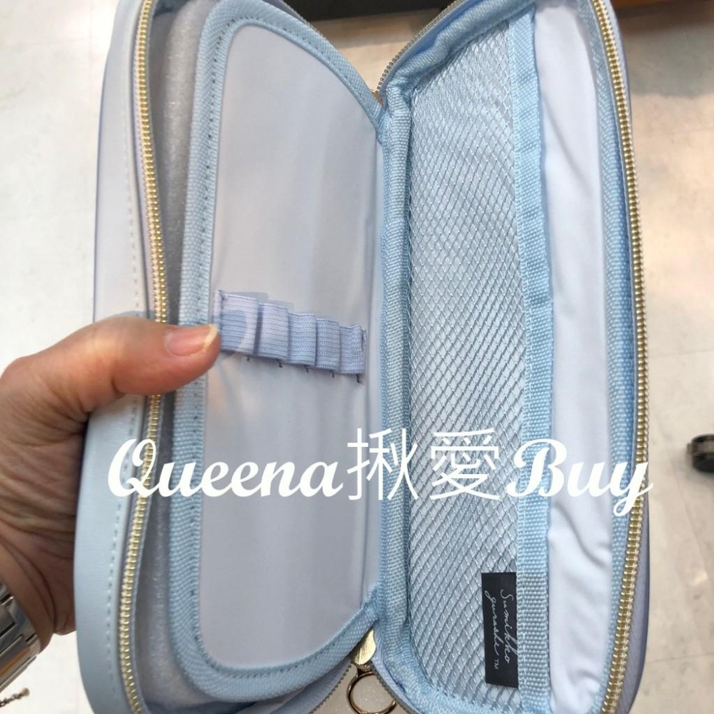 💓Queena揪愛BUY🆙⏩日本代購✈San-x角落生物手提拉鏈筆袋 愛心 蝴蝶結✈鉛筆盒 雙層 收納 化妝包✈✈-細節圖2