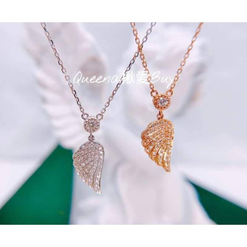 💓Queena揪愛BUY💓韓系飾品~翅膀閃鑽款~項鍊~2色~-細節圖3