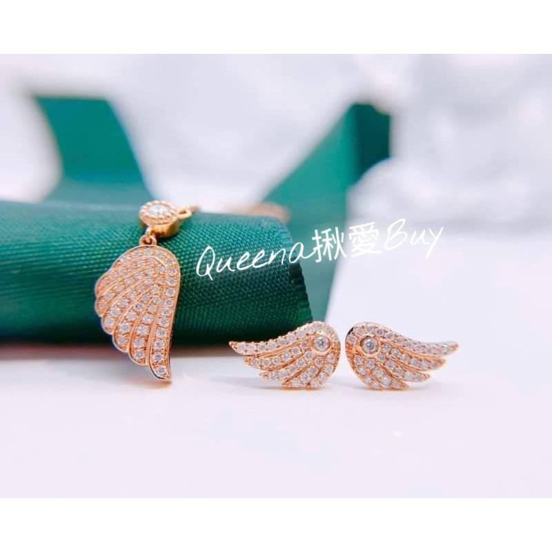 💓Queena揪愛BUY💓韓系飾品~翅膀閃鑽款~項鍊~2色~-細節圖6