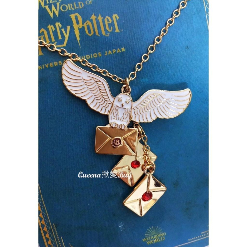 💓Queena揪愛BUY🆙⏩日本環球代購✈Harry Potter 哈利波特 貓頭鷹信封項鍊✈錄取信封 嘿美USJ