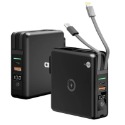 Mystyle 二代升級MagSafe多功能無線充電+自帶線行動電源+數顯充電頭PD快充大功率WPB01-規格圖8