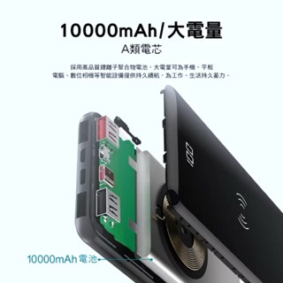 【PHILIPS 飛利浦】無線充電行動電源 TypeC雙向快充 無線充電 無線快充 行動電源 行充 DLP9520CB-細節圖8