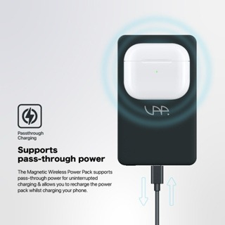 VAP 5000mah 磁吸行動電源附支架 MagSafe 行充 行動電源 支架 磁吸-細節圖6