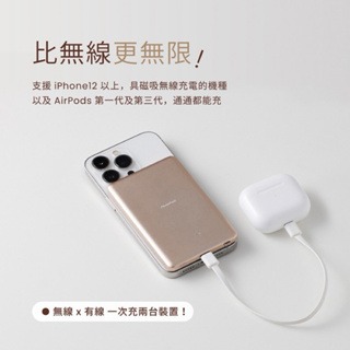 【Photofast】Mag Slim超薄磁吸無線行動電源 5000mAh MagSafe磁吸 行充 行動電源 快充-細節圖3