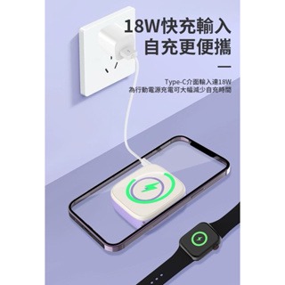 ONAIR MINI相機 磁吸行動電源 無線充電 可充手錶AppleWatch 10000mAh 輕巧行充-細節圖4