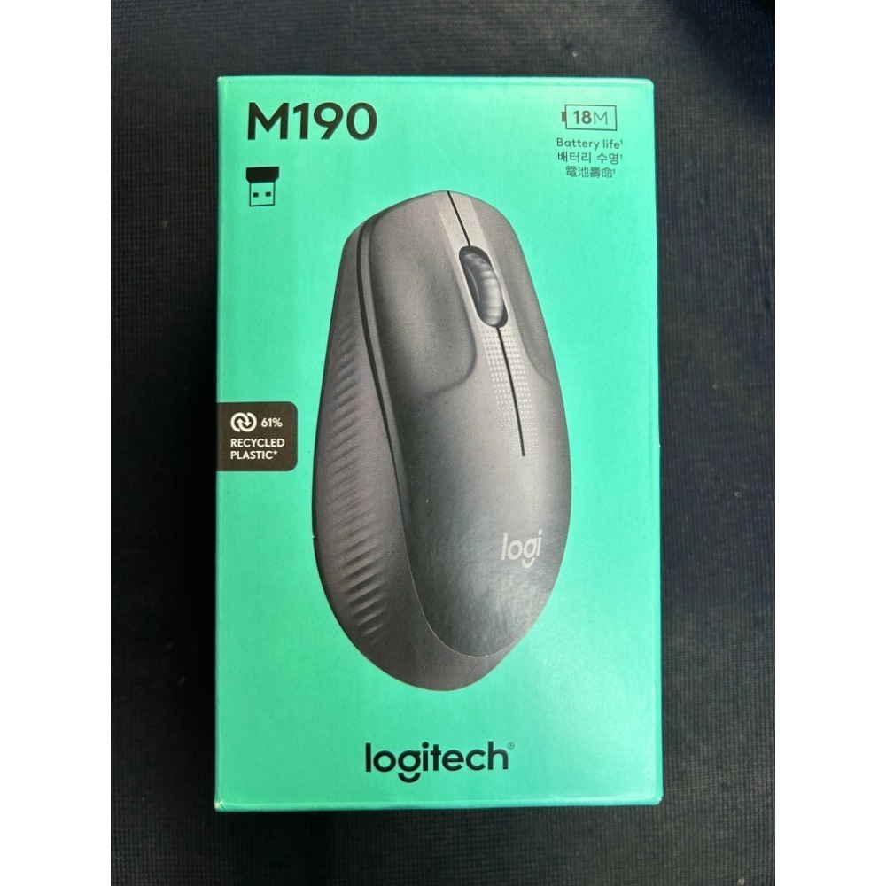 沛佳電腦 新莊 內湖 羅技 logitech M190 無線滑鼠 台灣公司貨-規格圖2