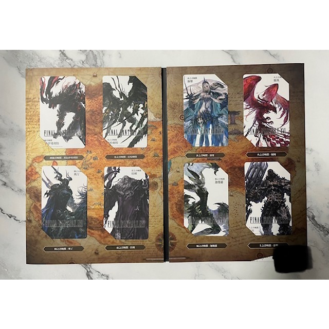 拆賣 FINAL FANTASY XVI 典藏版 太空戰士16 模型「鳳凰 VS 伊弗利特」FF16 收藏卡 卡冊-細節圖3