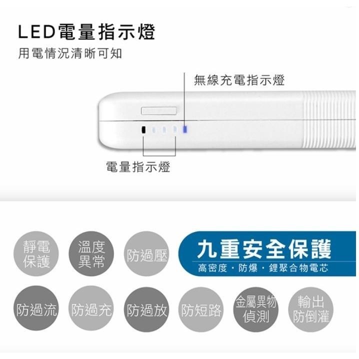 無線充電行動電源-黑色-細節圖6