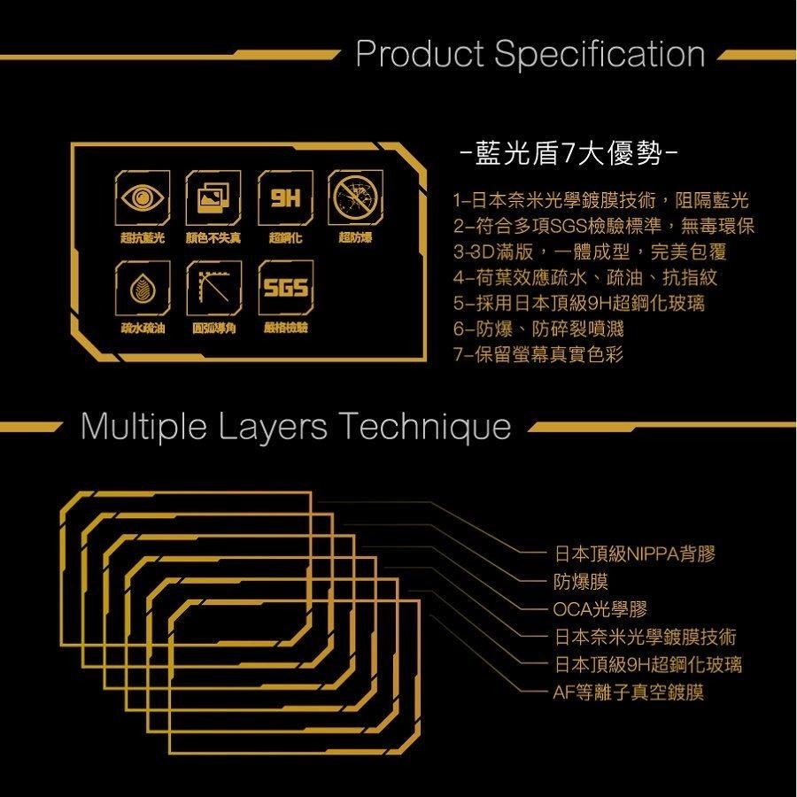 藍光盾防藍光三星平板TAB玻璃貼A8/S7/S8-細節圖7