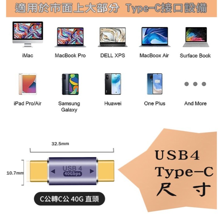 TYPEC公轉公轉接頭-高速傳輸-細節圖5