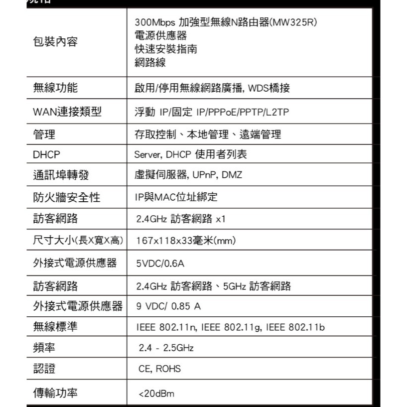 水星MW325R無線WIFI分享器路由器-細節圖10
