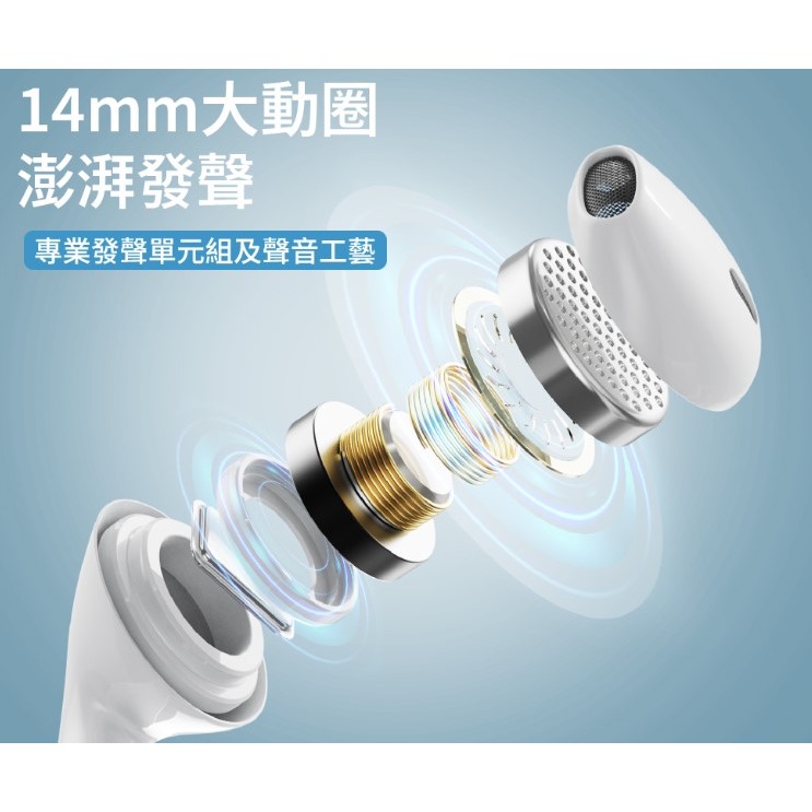 EC1 TypeC 入耳式線控耳機麥克風1.2M 白-細節圖8