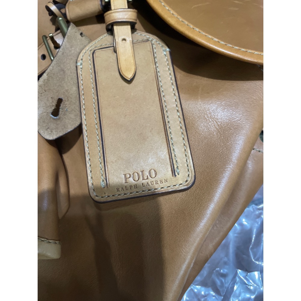 POLO RALPH LAUREN 牛皮包 後背 束口-細節圖2