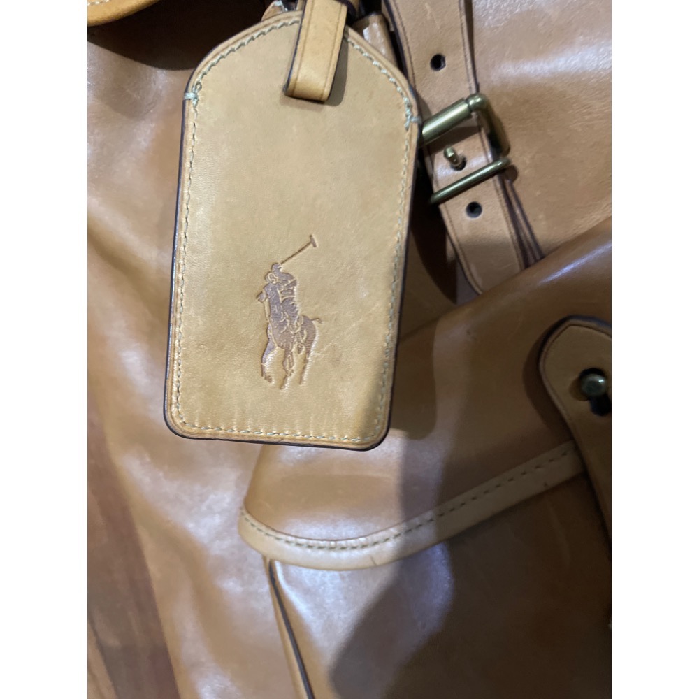 POLO RALPH LAUREN 牛皮包 後背 束口-細節圖3