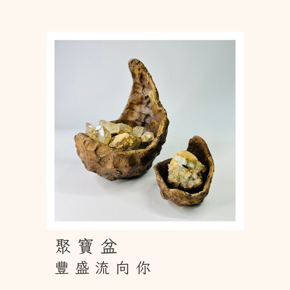 花盆王 知雨若泥 花器松柏小品種子塊根盆栽•空氣鳳梨手捏陶盆陶器•乾燥花瓶微景水晶收納展示架•台灣製現貨•月下搖籃-細節圖9