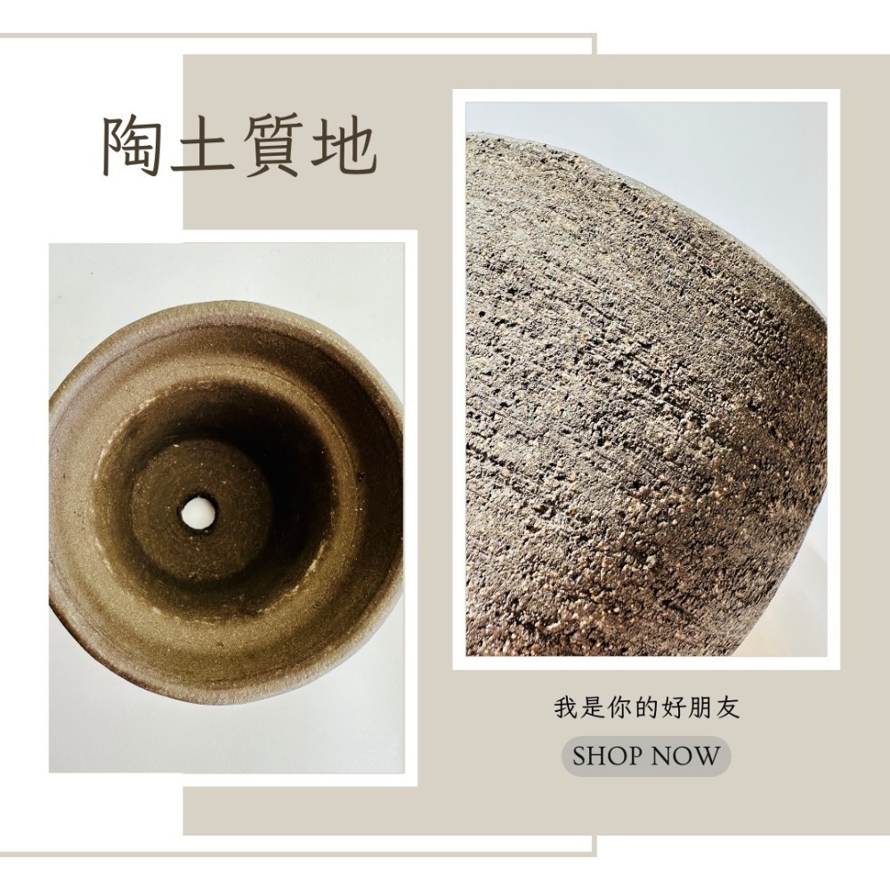 花盆王 知雨若泥 復古黑色透氣陶盆 多肉室內植物種子塊根盆栽•永生花乾燥花水晶組盆•台灣現貨盆器批發•園藝工具資材-細節圖7