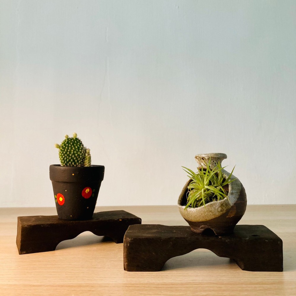 花盆王知雨若泥盆栽組盆•花園造景花盆展示•桌面裝飾•園藝微景觀•水晶