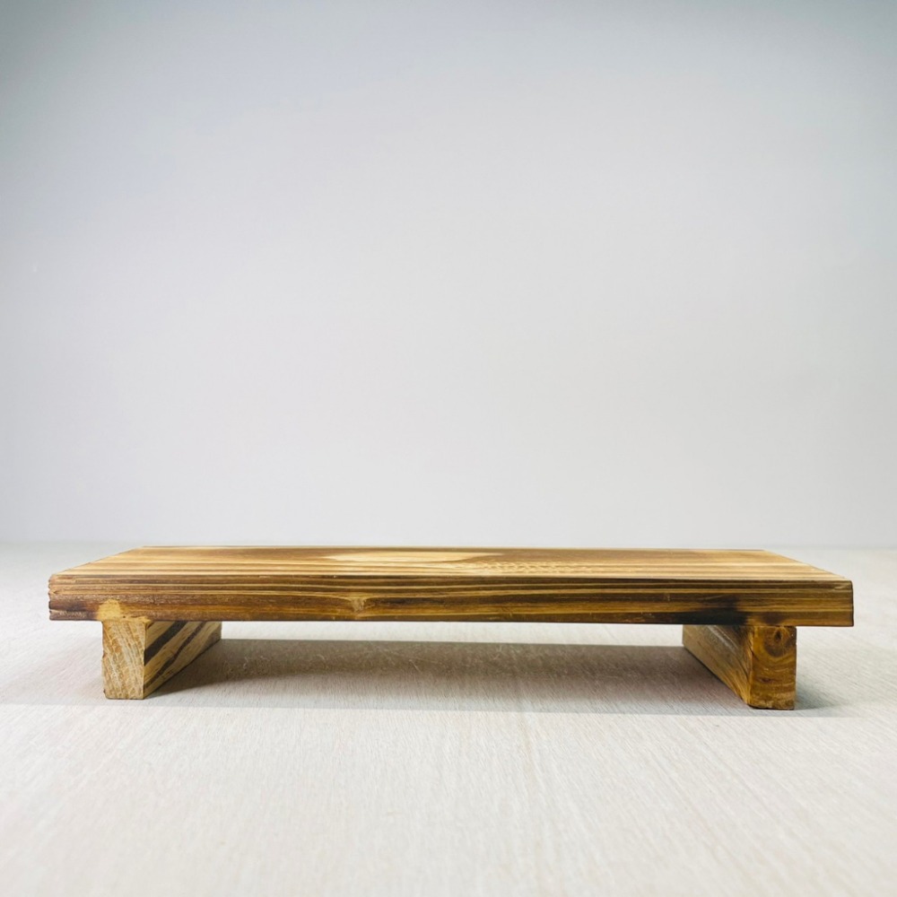 花盆王 知雨若泥 盆栽木座•花園造景•花架木架•桌面裝飾•園藝•礦石展示•台灣現貨•木頭擺件展示架高底座 直立款-細節圖5