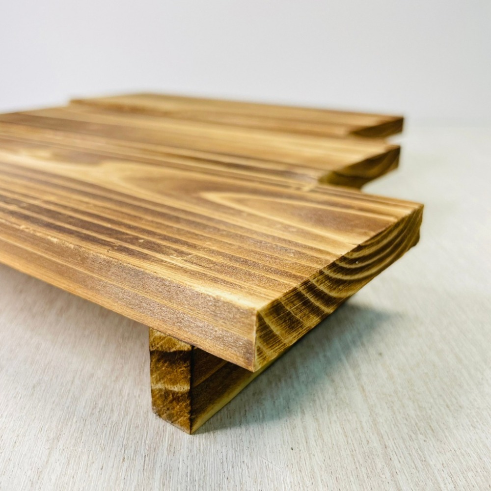 花盆王 知雨若泥 盆栽木座•花園造景•花架木架•桌面裝飾•園藝•礦石展示•台灣現貨•木頭擺件展示架高底座 直立款-細節圖6