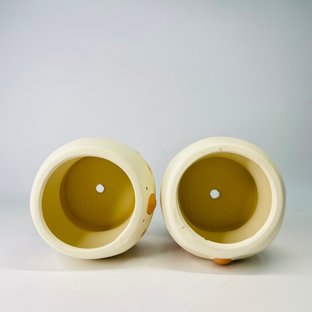 花盆王 知雨若泥 胖胖小鳥花盆陶瓷盆栽植物花瓶多肉花器 筆筒文具化妝品收納 畢業婚禮佈置辦公室小物生日禮物DIY台灣-細節圖9