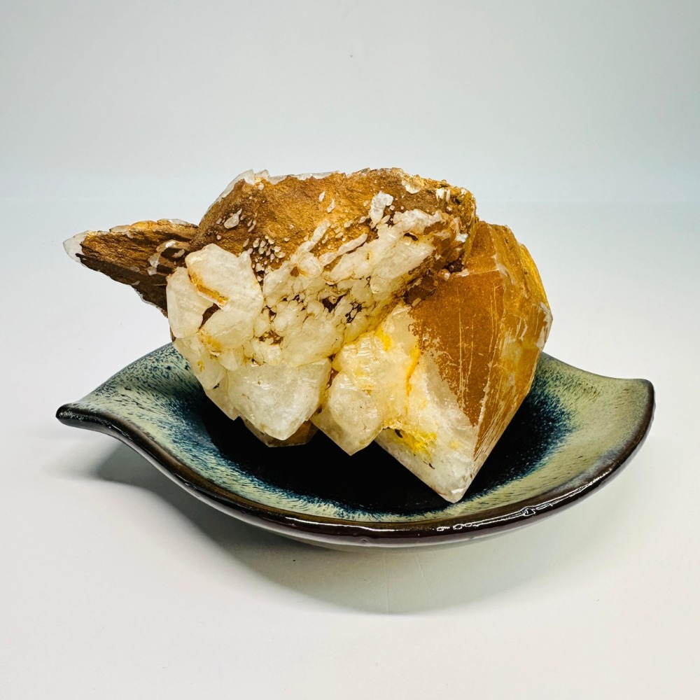 花盆王 知雨若泥 彩釉深色星空葉子花盤•盆栽底盤苔球盤居家裝飾首飾盤子招財聚寶盆•日式風格立香薰香盤•台灣現貨-細節圖8