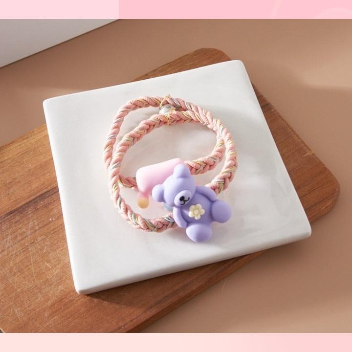 現貨📿 皇冠小熊髮束 小熊 皇冠 髮束 綁頭髮 綁頭髮髮圈 髮圈 可愛髮圈 CK2206034 【貓貨生活】-細節圖4