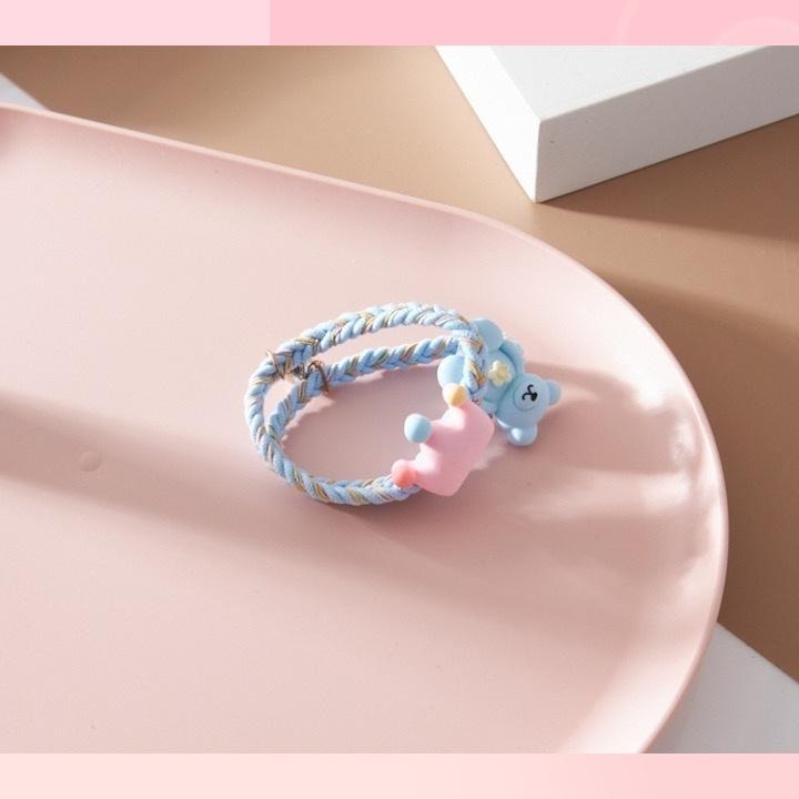 現貨📿 皇冠小熊髮束 小熊 皇冠 髮束 綁頭髮 綁頭髮髮圈 髮圈 可愛髮圈 CK2206034 【貓貨生活】-細節圖7
