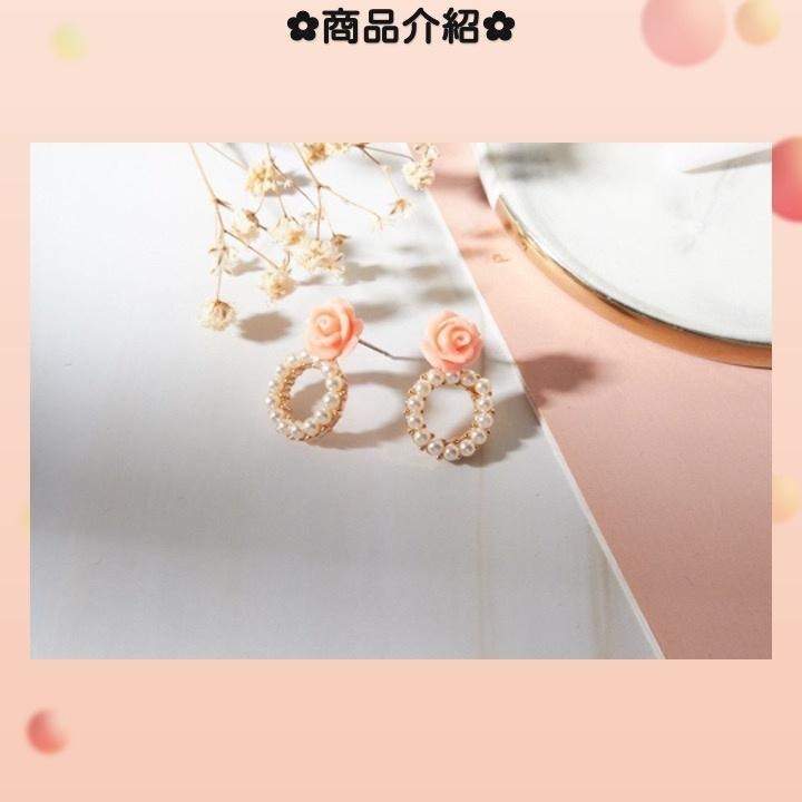 現貨📿 珍珠花戒耳環 圓圈 珍珠 耳環 花 防敏鋼針 珍珠耳環 CK2204065 【貓貨生活】-細節圖3
