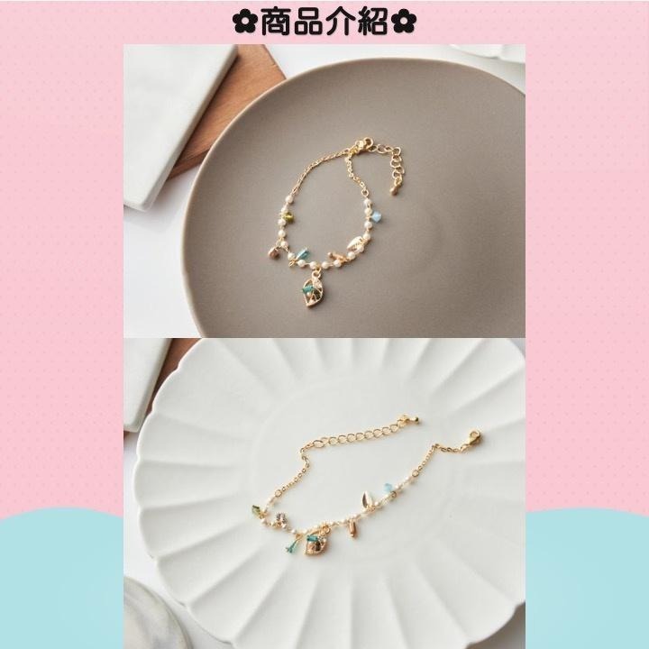 現貨📿 熱帶雨林手鍊 KOREAN正韓 天然石 手鍊 鍍14K金  CK2204007 【貓貨生活】-細節圖3