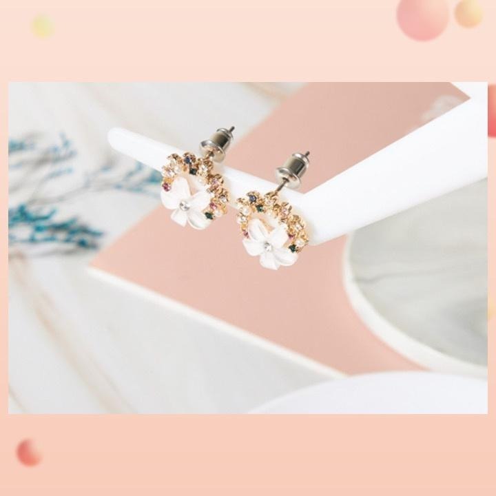 現貨📿 花開饗宴耳環 耳環 花朵 貼耳 防敏鋼針 特殊耳環 花朵耳環 CK2204041 【貓貨生活】-細節圖5