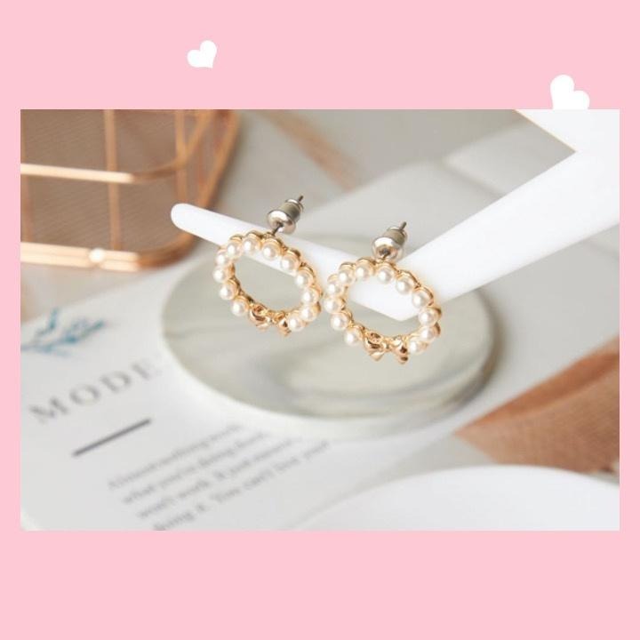 現貨📿 緞帶珍珠耳環 可愛 珍珠 耳環 防敏鋼針 蝴蝶結耳環 氣質耳環 CK2204054 【貓貨生活】-細節圖5