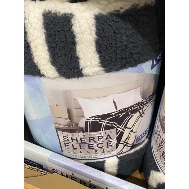 🐨🍁L.CSHERPA印花毯245*230🍁🐨為秋天準備超柔軟毯子、冷氣房🐶小狗窩好市多代購🐶-細節圖5