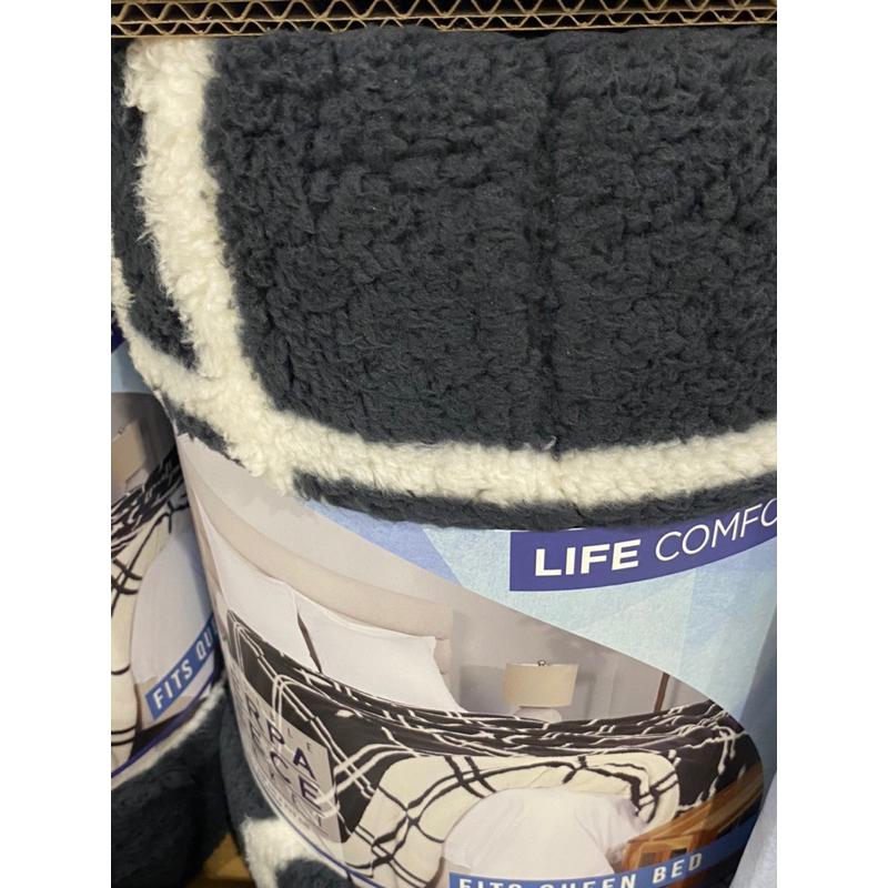 🐨🍁L.CSHERPA印花毯245*230🍁🐨為秋天準備超柔軟毯子、冷氣房🐶小狗窩好市多代購🐶-細節圖6