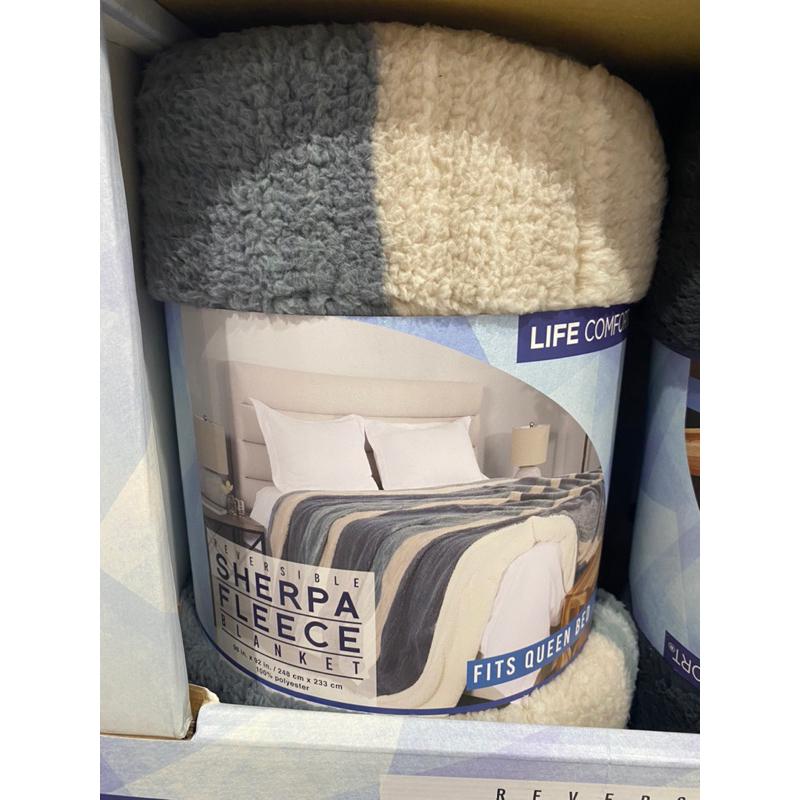 🐨🍁L.CSHERPA印花毯245*230🍁🐨為秋天準備超柔軟毯子、冷氣房🐶小狗窩好市多代購🐶-細節圖9