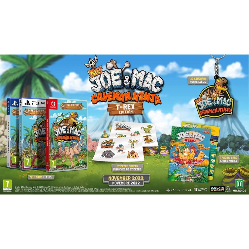 【艾達電玩】全新現貨 NS Switch 新戰鬥原始人：穴居忍者 歐版英文版-細節圖8