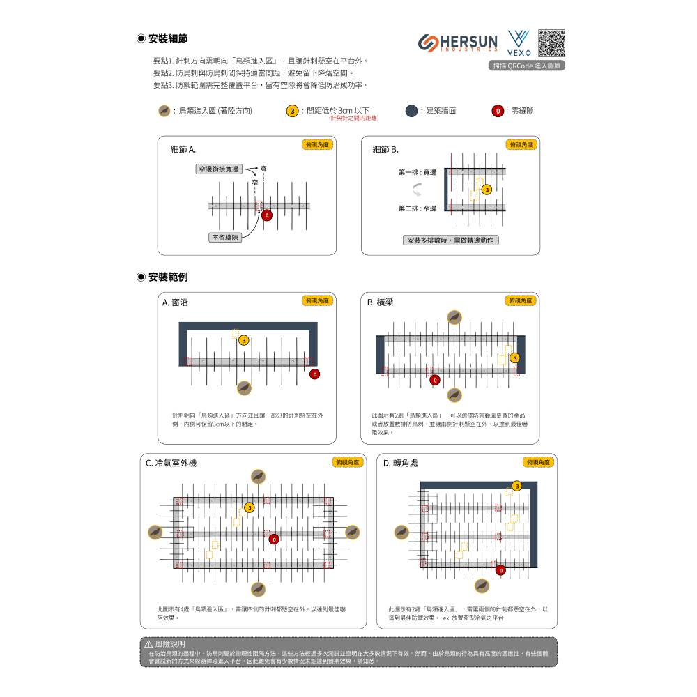 防鳥刺 PC22  ▸現貨 (Made in Taiwan)-細節圖4