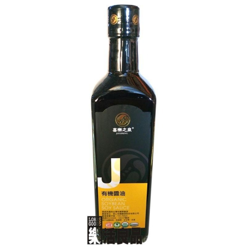 ※樂活良品※ 喜樂之泉有機醬油(黃豆)500ml/超商取貨重量限制限量4瓶