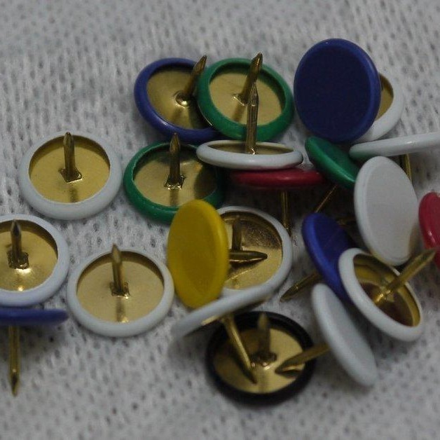 圖釘 彩色圖釘 1盒15元 90支 圖釘 PVC披覆圖釘 thumbtacks 辦公用品 安全圖釘 造型圖釘 文具圖釘-細節圖2